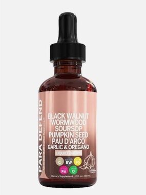 PURA  Liquid Drops -  Black Walnut Wormwood Soursop Pumpkin Seed